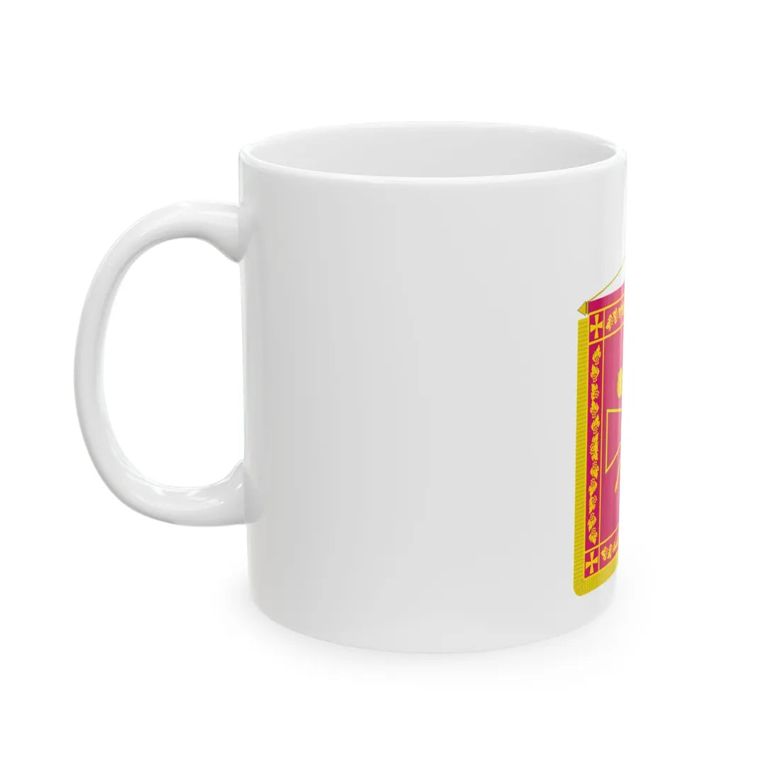 Vexillum of the Minister of Defence of Ukraine (Ukraine) White Coffee Mug - Go Mug Yourself