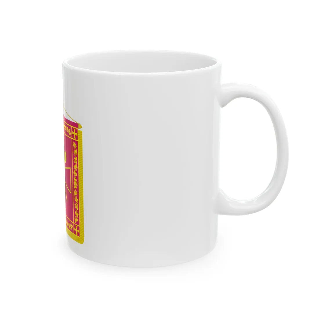 Vexillum of the Minister of Defence of Ukraine (Ukraine) White Coffee Mug - Go Mug Yourself