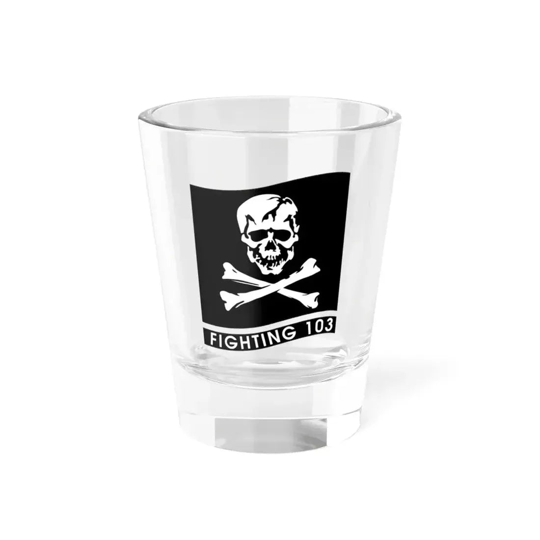 VFA 103 Jolly Rogers (U.S. Navy) Shot Glass 1.5oz 1.5oz - Go Mug Yourself