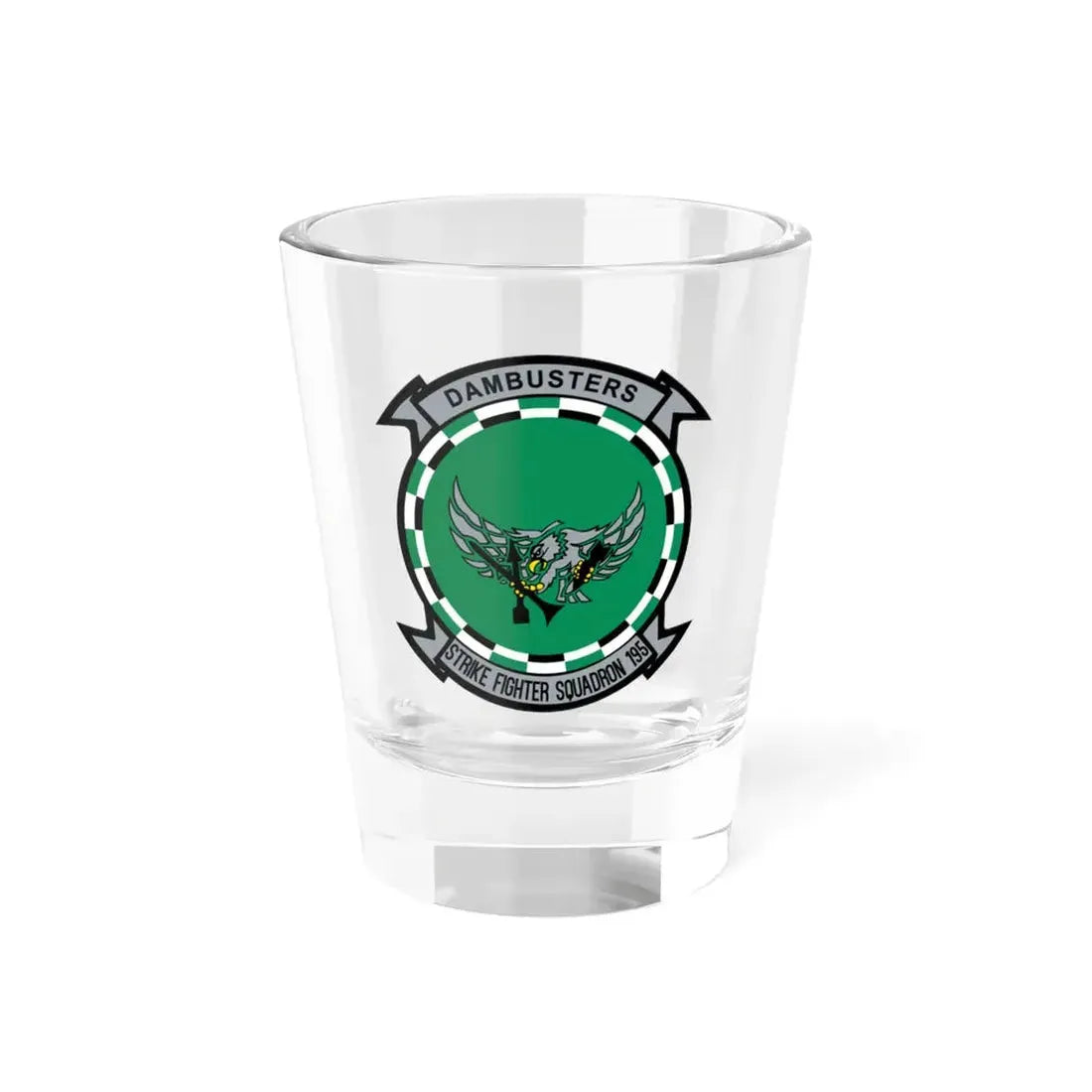 VFA 195 Dambusters (U.S. Navy) Shot Glass 1.5oz 1.5oz - Go Mug Yourself