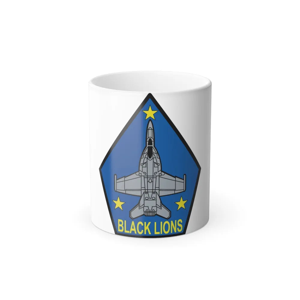 VFA 213 Black Lions (U.S. Navy) Color Changing Mug 11oz-11oz-Go Mug Yourself
