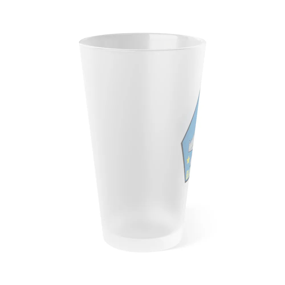 VFA 213 Black Lions (U.S. Navy) Frosted Pint Glass 16oz-Go Mug Yourself