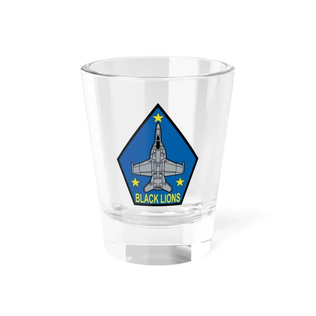 VFA 213 Black Lions (U.S. Navy) Shot Glass 1.5oz 1.5oz - Go Mug Yourself