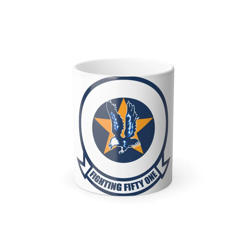 VFA 51 Fighting Fifty One (U.S. Navy) Color Changing Mug 11oz-11oz-Go Mug Yourself