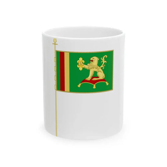 Viadana-Bandiera con Asta (Italy) White Coffee Mug 11oz - Go Mug Yourself