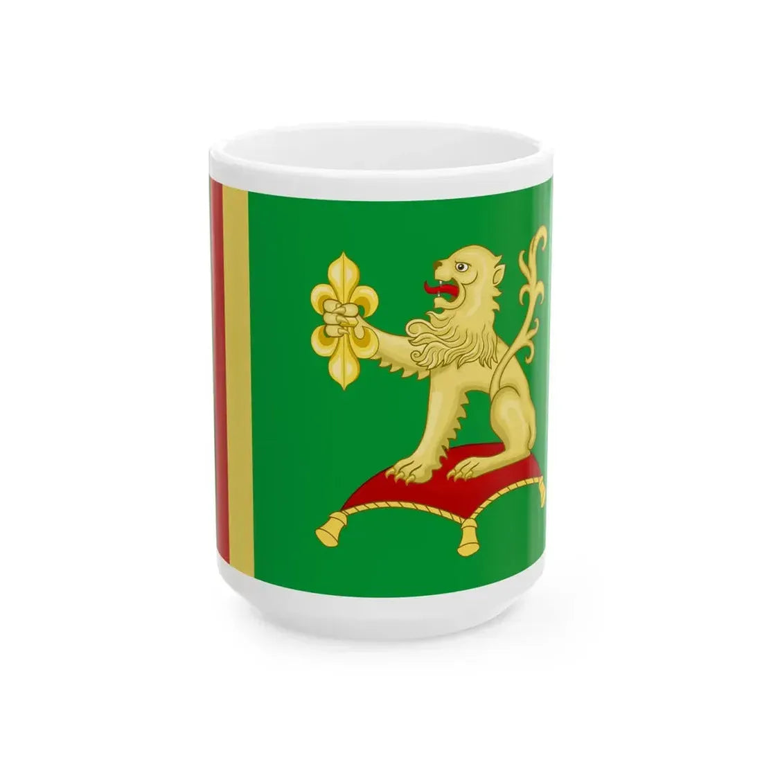 Viadana-Bandiera (Italy) White Coffee Mug 15oz - Go Mug Yourself