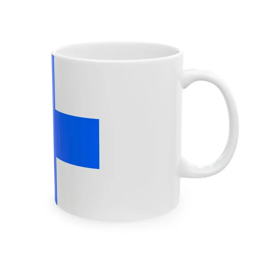 Vice Admirals Flag of Finland 1919 (Finland) White Coffee Mug - Go Mug Yourself