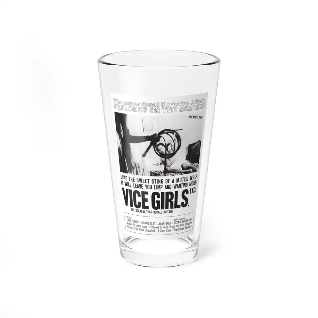 VICE GIRLS LTD 1964 Movie Poster - Pint Glass 16oz 16oz - Go Mug Yourself