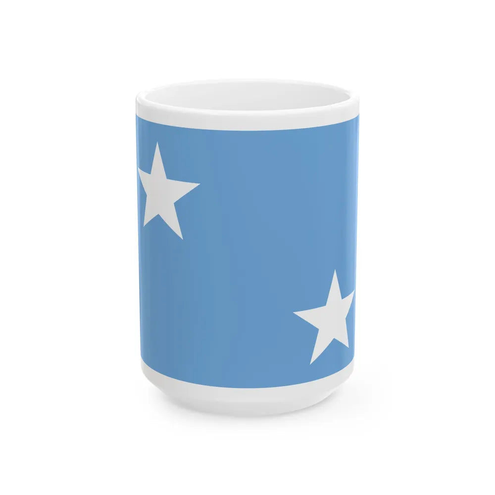 Vicealmirante armada Argentina bandera (Argentina) White Coffee Mug 15oz - Go Mug Yourself