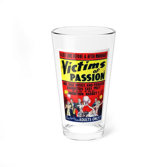 VICTIMS OF PASSION (RACE SUICIDE) 1938 Movie Poster - Pint Glass 16oz 16oz - Go Mug Yourself