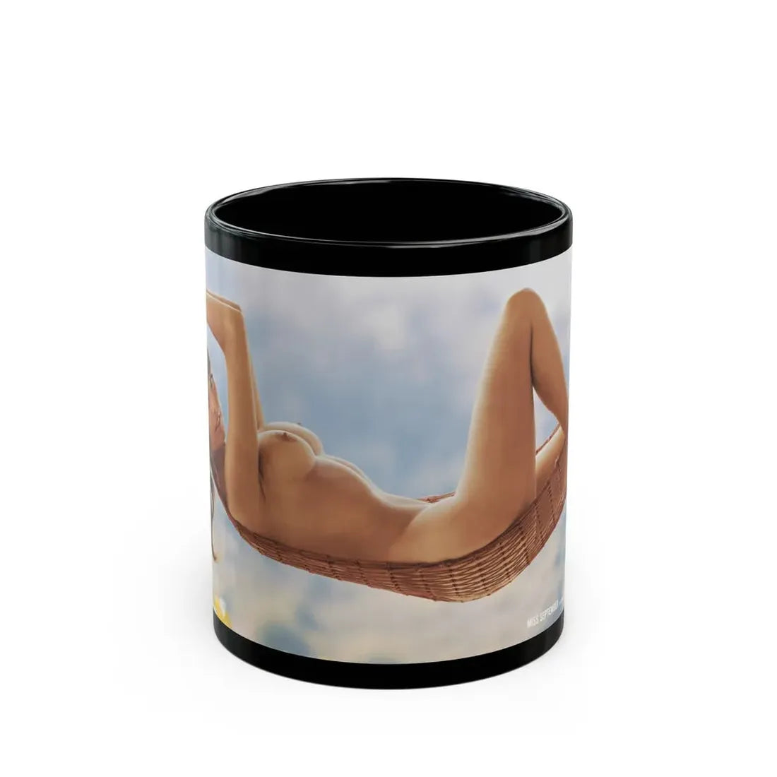 Victoria Vetri #01 - Nude ''Playboy Centerfold Gate''1 (Vintage Female Icon) Black Coffee Mug 11oz - Go Mug Yourself