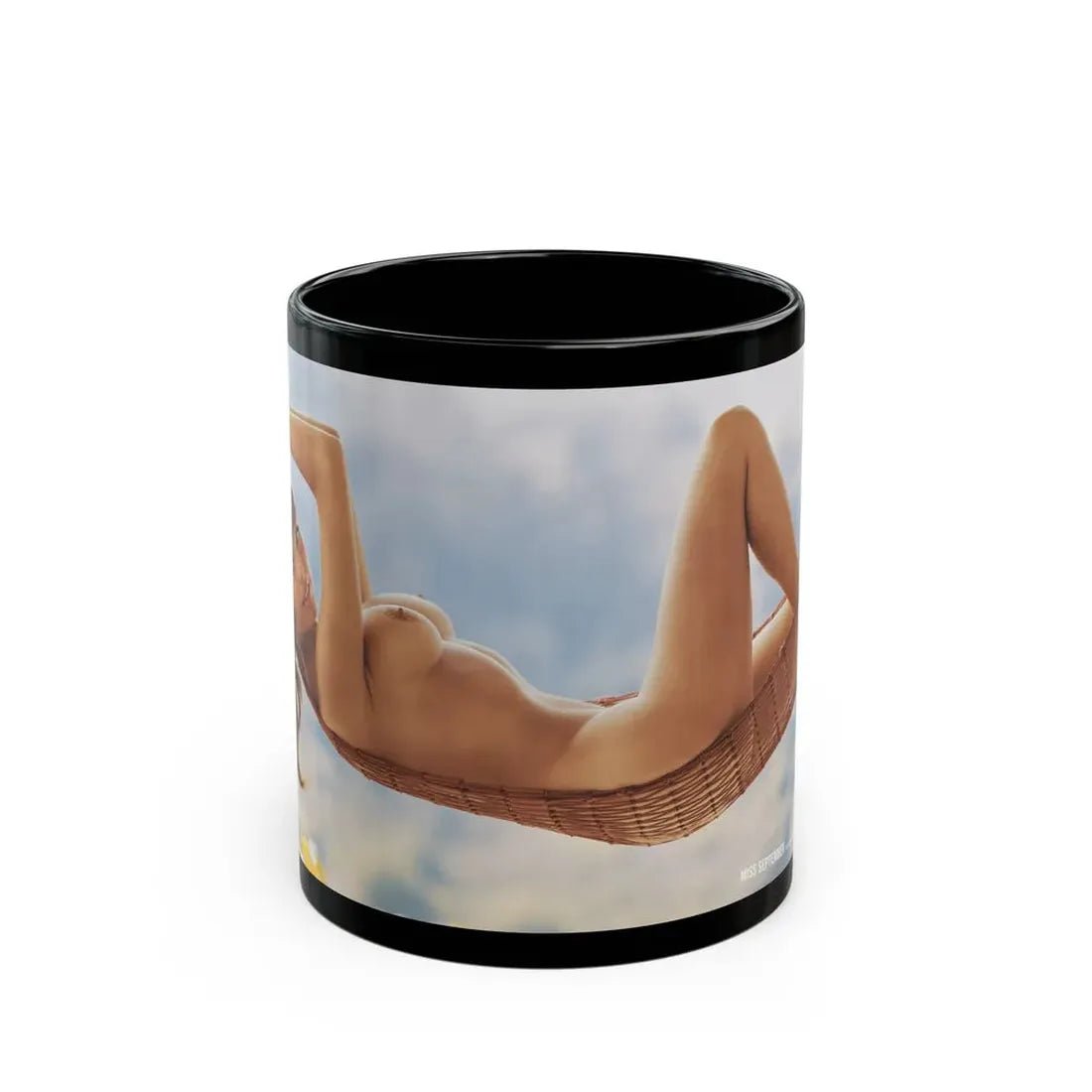 Victoria Vetri #01 - Nude ''Playboy Centerfold Gate''2 (Vintage Female Icon) Black Coffee Mug 11oz - Go Mug Yourself
