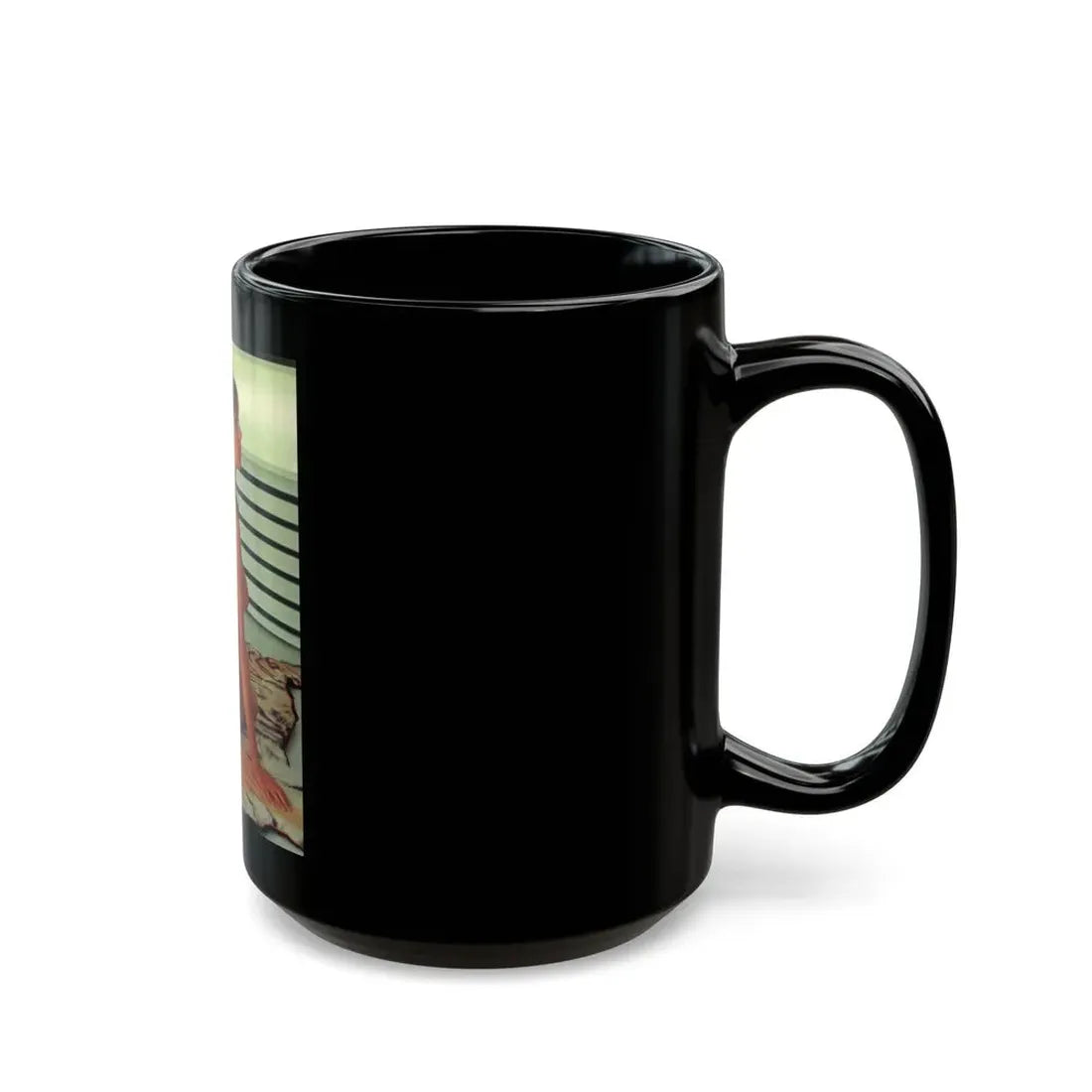 Victoria Vetri #100 - Topless (Vintage Female Icon) Black Coffee Mug - Go Mug Yourself