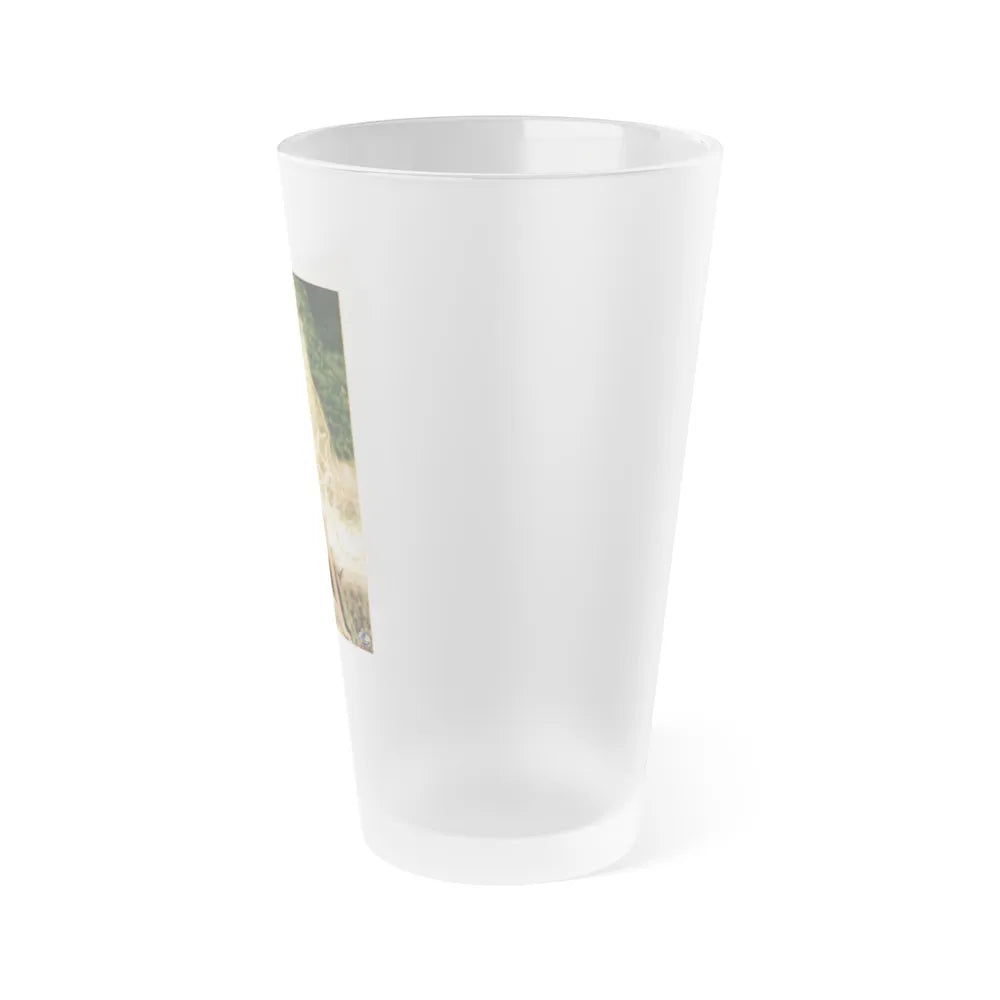 Victoria Vetri #101 - Nude (Vintage Female Icon) Frosted Pint Glass 16oz-Go Mug Yourself