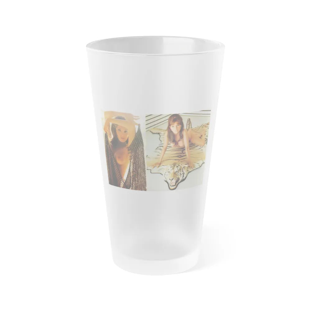 Victoria Vetri #105 - Topless (Vintage Female Icon) Frosted Pint Glass 16oz-16oz-Frosted-Go Mug Yourself