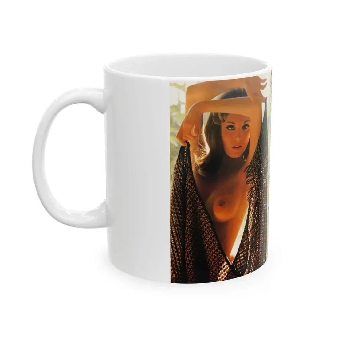 Victoria Vetri #105 - Topless (Vintage Female Icon) White Coffee Mug - Go Mug Yourself