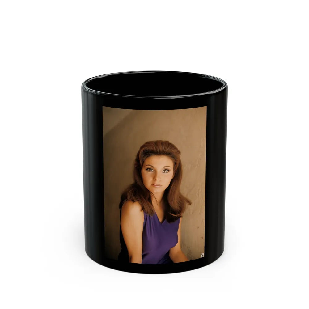 Victoria Vetri #112 (Vintage Female Icon) Black Coffee Mug-11oz-Go Mug Yourself