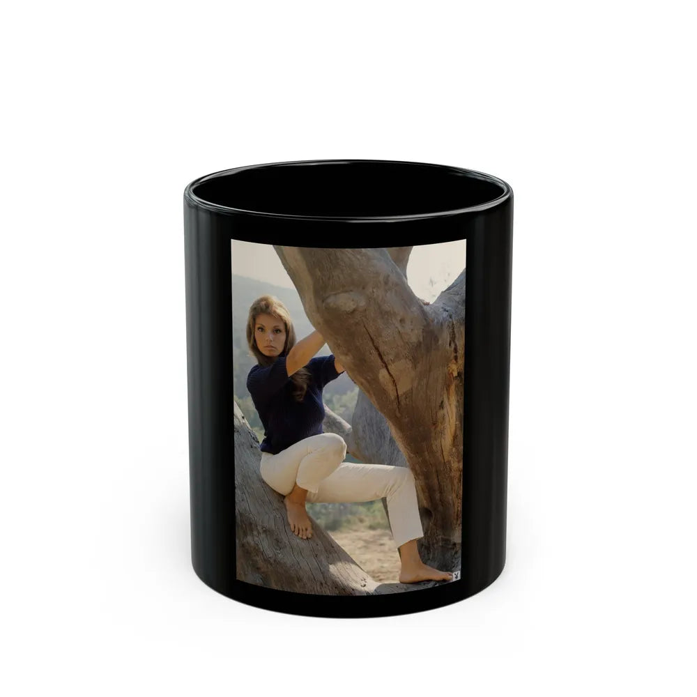 Victoria Vetri #113 (Vintage Female Icon) Black Coffee Mug-11oz-Go Mug Yourself