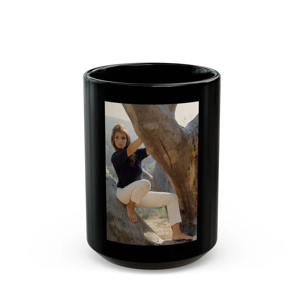 Victoria Vetri #113 (Vintage Female Icon) Black Coffee Mug-15oz-Go Mug Yourself