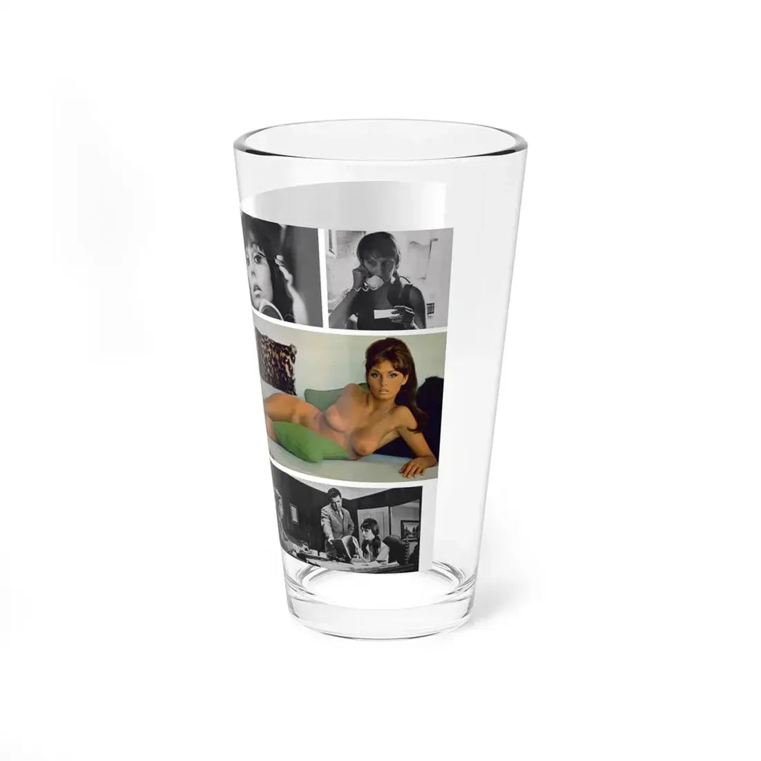 Victoria Vetri #125 - 2 Topless Photos (Vintage Female Icon) Pint Glass 16oz - Go Mug Yourself