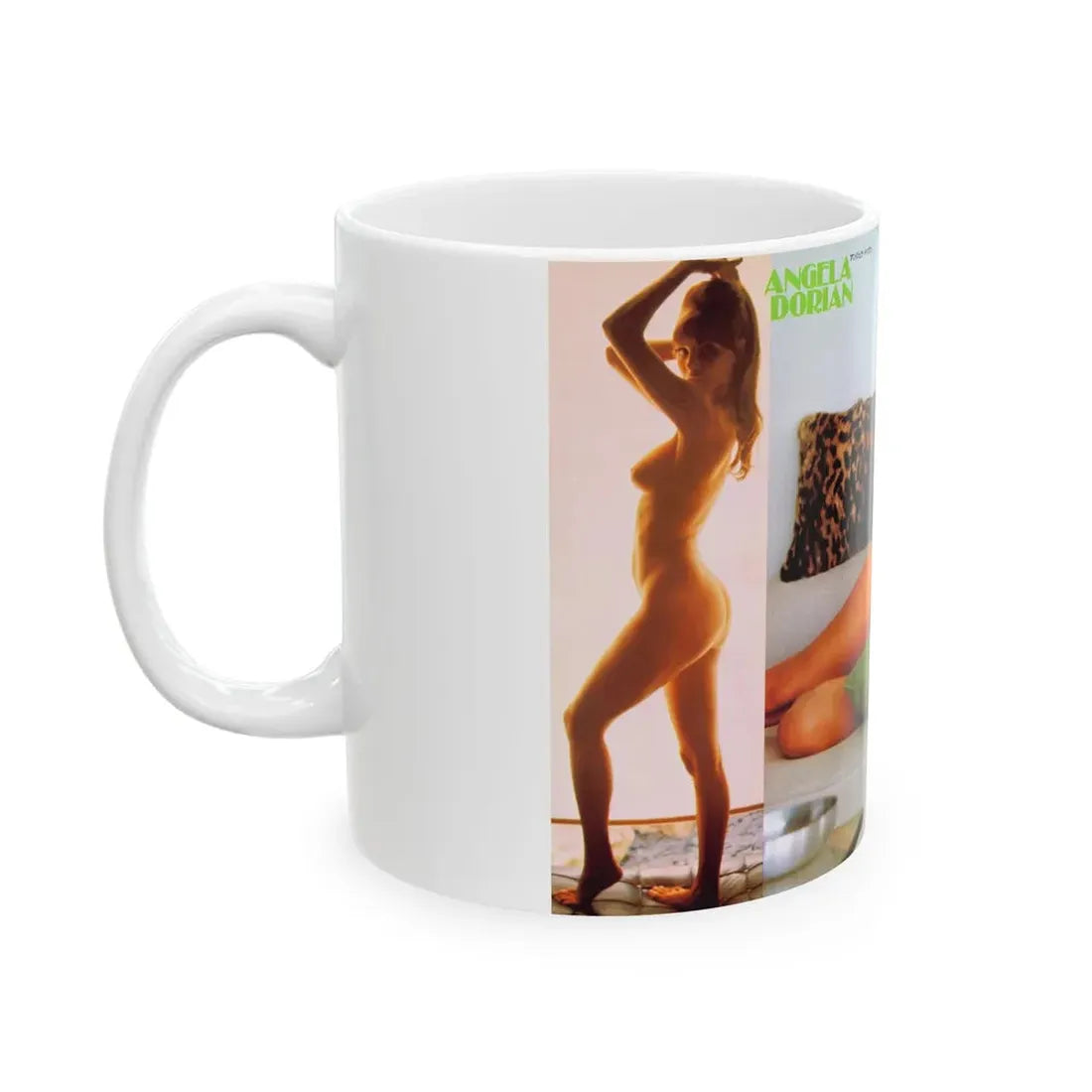 Victoria Vetri #127 - 2 Topless Photos (Vintage Female Icon) White Coffee Mug - Go Mug Yourself