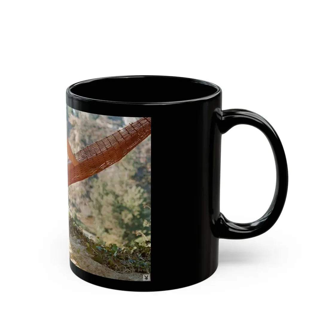 Victoria Vetri #129 - Topless (Vintage Female Icon) Black Coffee Mug - Go Mug Yourself