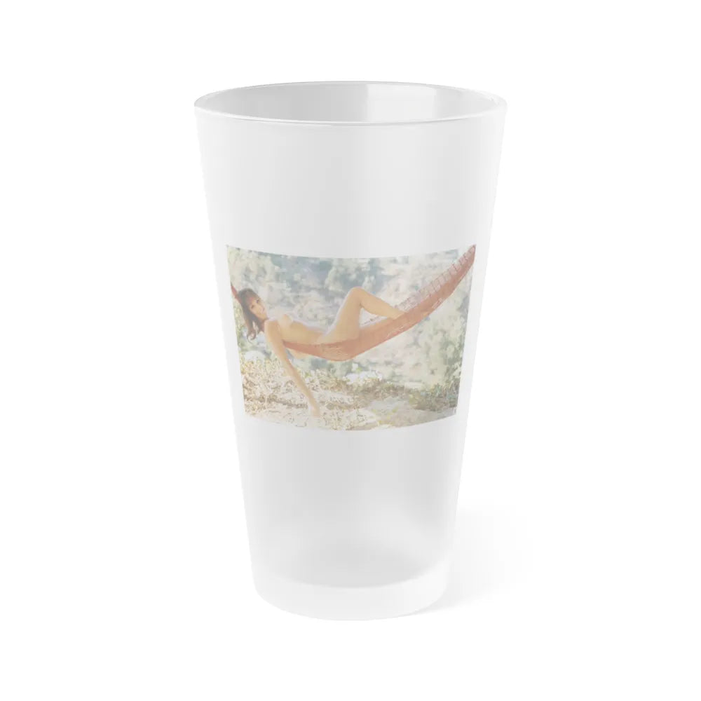 Victoria Vetri #129 - Topless (Vintage Female Icon) Frosted Pint Glass 16oz-16oz-Frosted-Go Mug Yourself