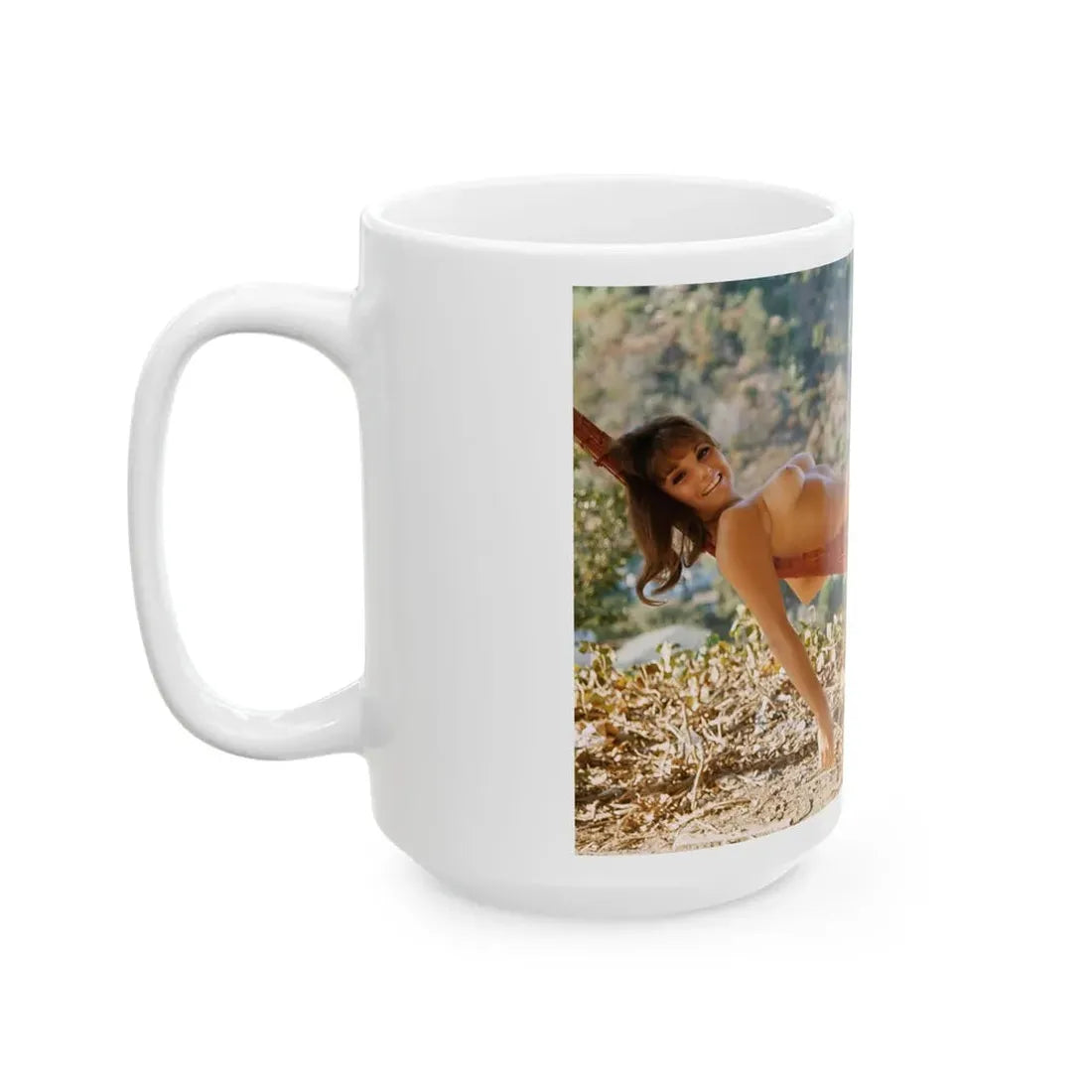 Victoria Vetri #129 - Topless (Vintage Female Icon) White Coffee Mug - Go Mug Yourself