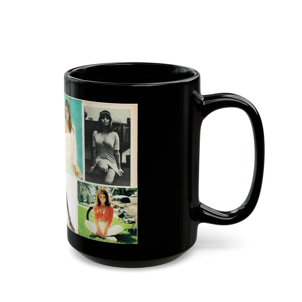 Victoria Vetri #136 (Vintage Female Icon) Black Coffee Mug-Go Mug Yourself