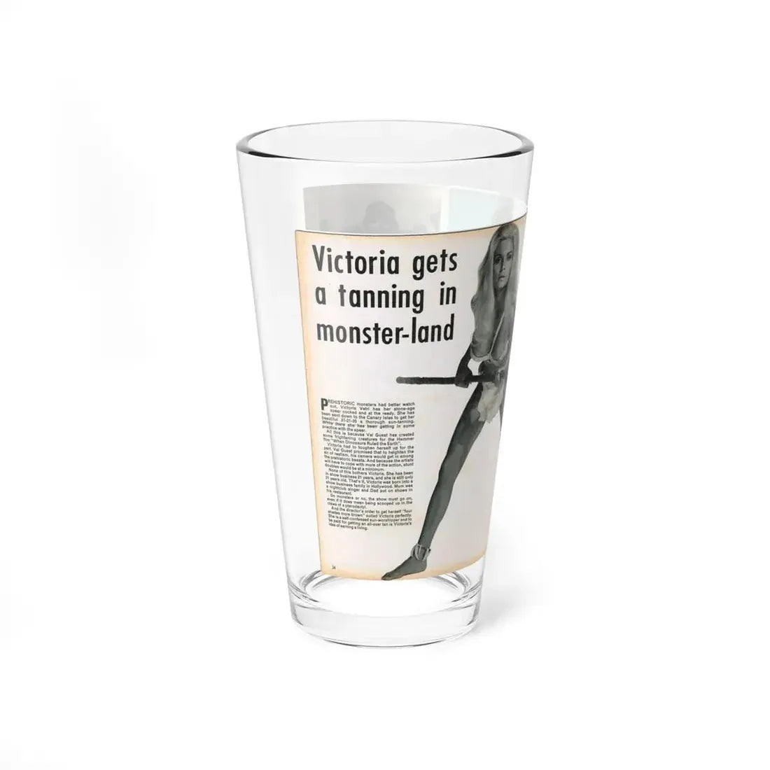 Victoria Vetri #136 (Vintage Female Icon) Pint Glass 16oz - Go Mug Yourself
