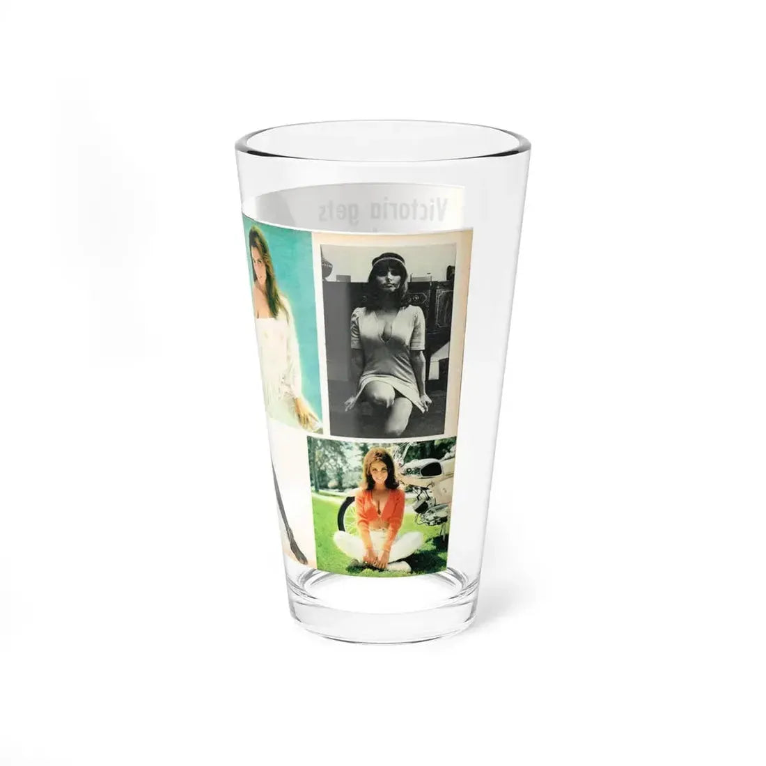 Victoria Vetri #136 (Vintage Female Icon) Pint Glass 16oz - Go Mug Yourself