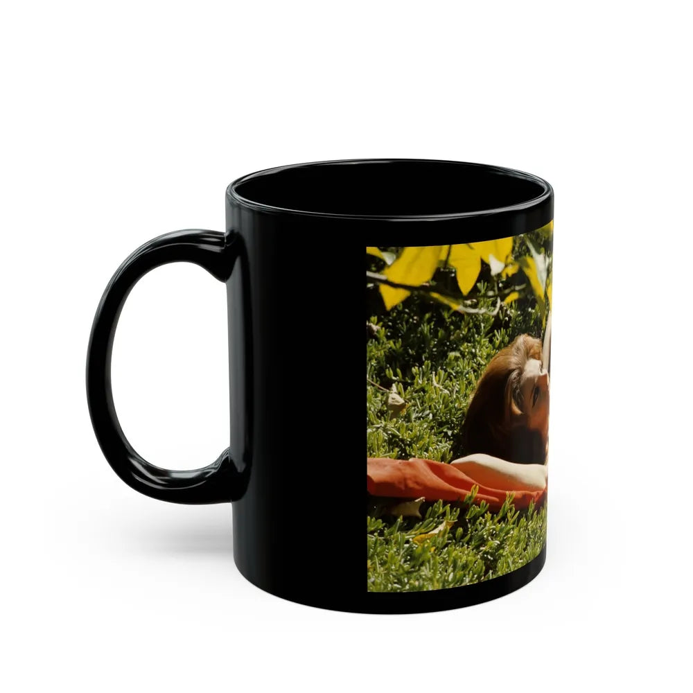 Victoria Vetri #144 (Vintage Female Icon) Black Coffee Mug-Go Mug Yourself