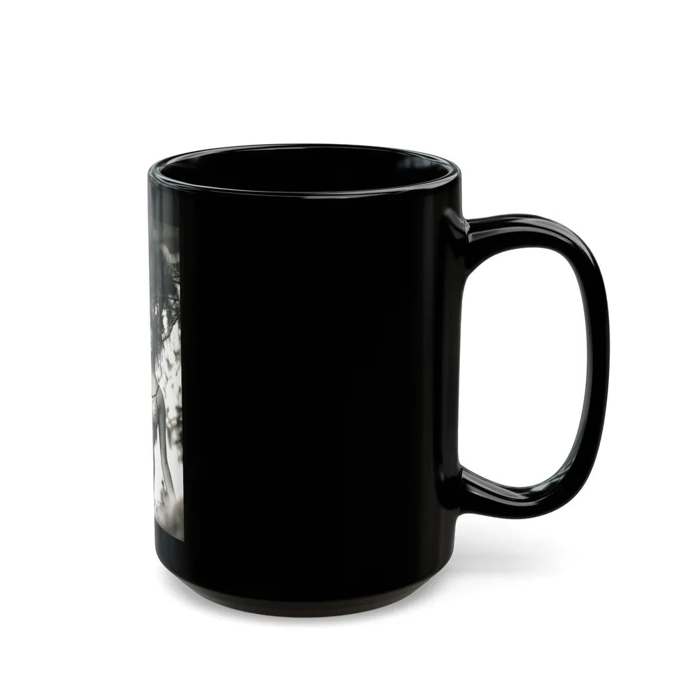 Victoria Vetri #145 (Vintage Female Icon) Black Coffee Mug-Go Mug Yourself