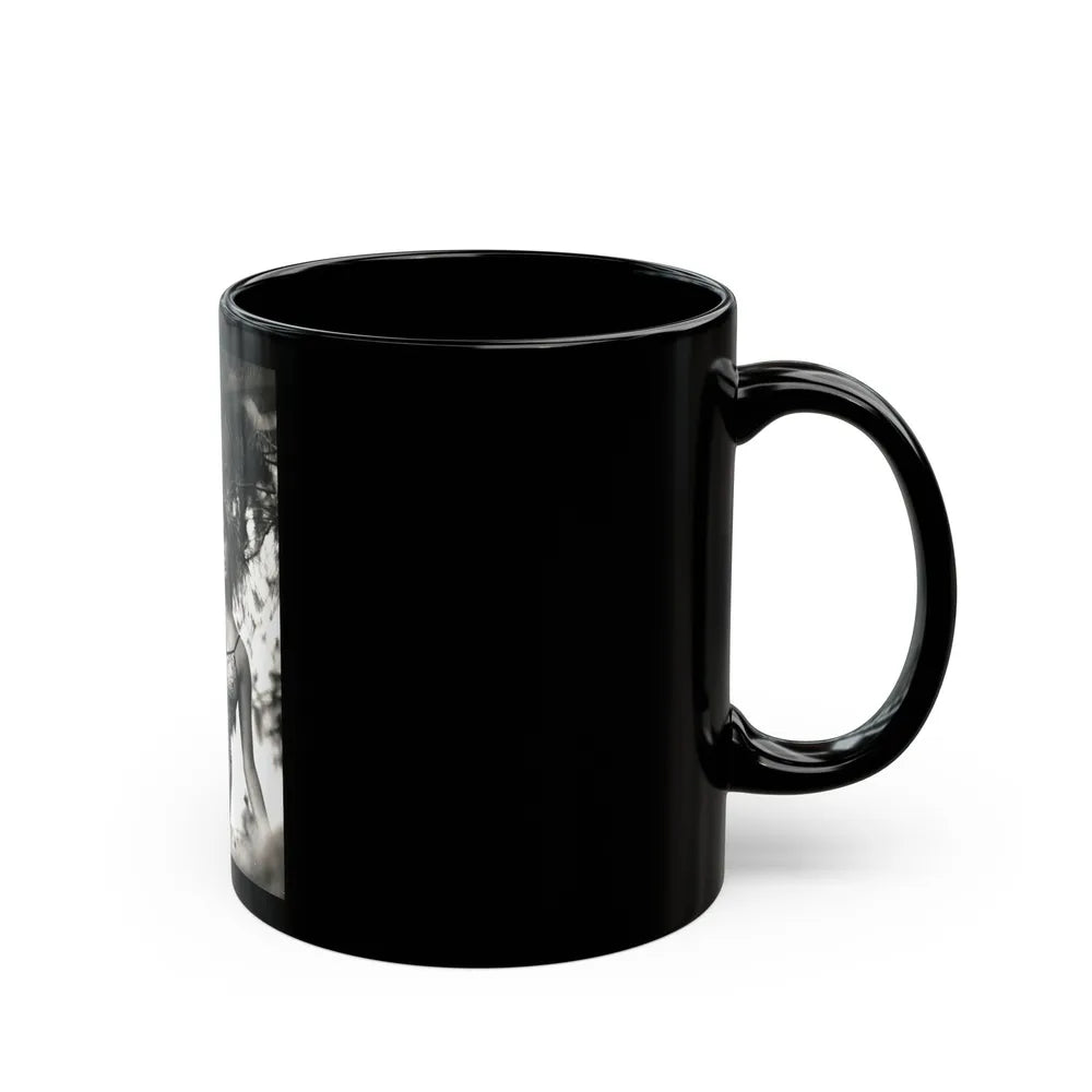 Victoria Vetri #145 (Vintage Female Icon) Black Coffee Mug-Go Mug Yourself
