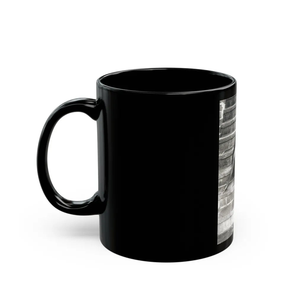 Victoria Vetri #146 (Vintage Female Icon) Black Coffee Mug-Go Mug Yourself