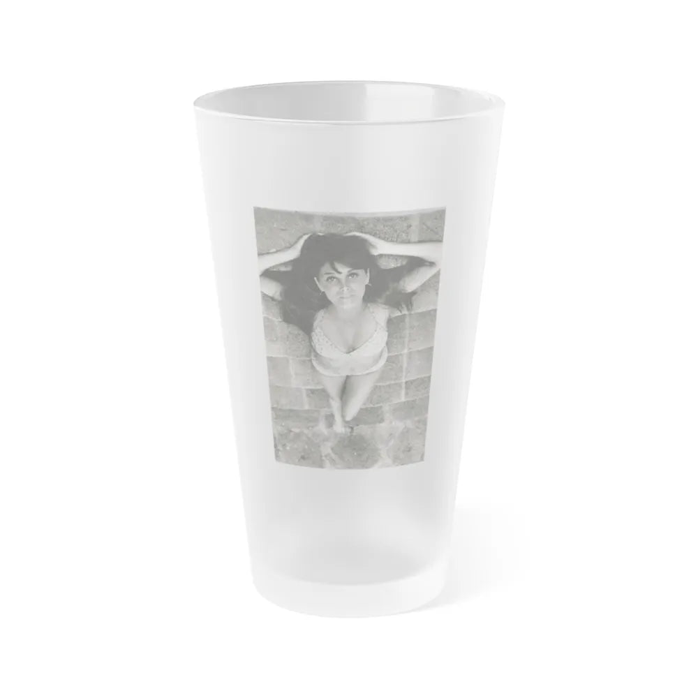 Victoria Vetri #147 (Vintage Female Icon) Frosted Pint Glass 16oz-16oz-Frosted-Go Mug Yourself