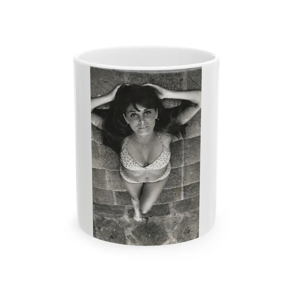 Victoria Vetri #147 (Vintage Female Icon) White Coffee Mug-11oz-Go Mug Yourself