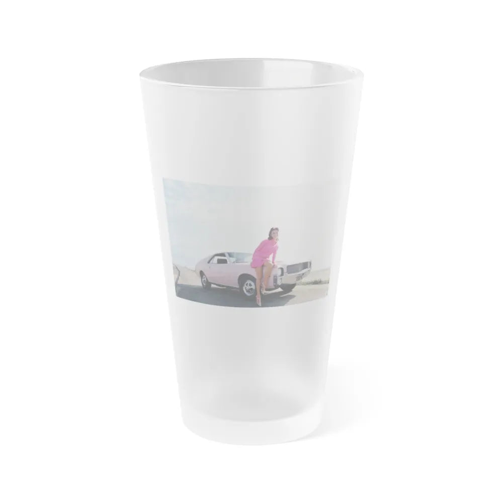 Victoria Vetri #148 (Vintage Female Icon) Frosted Pint Glass 16oz-16oz-Frosted-Go Mug Yourself