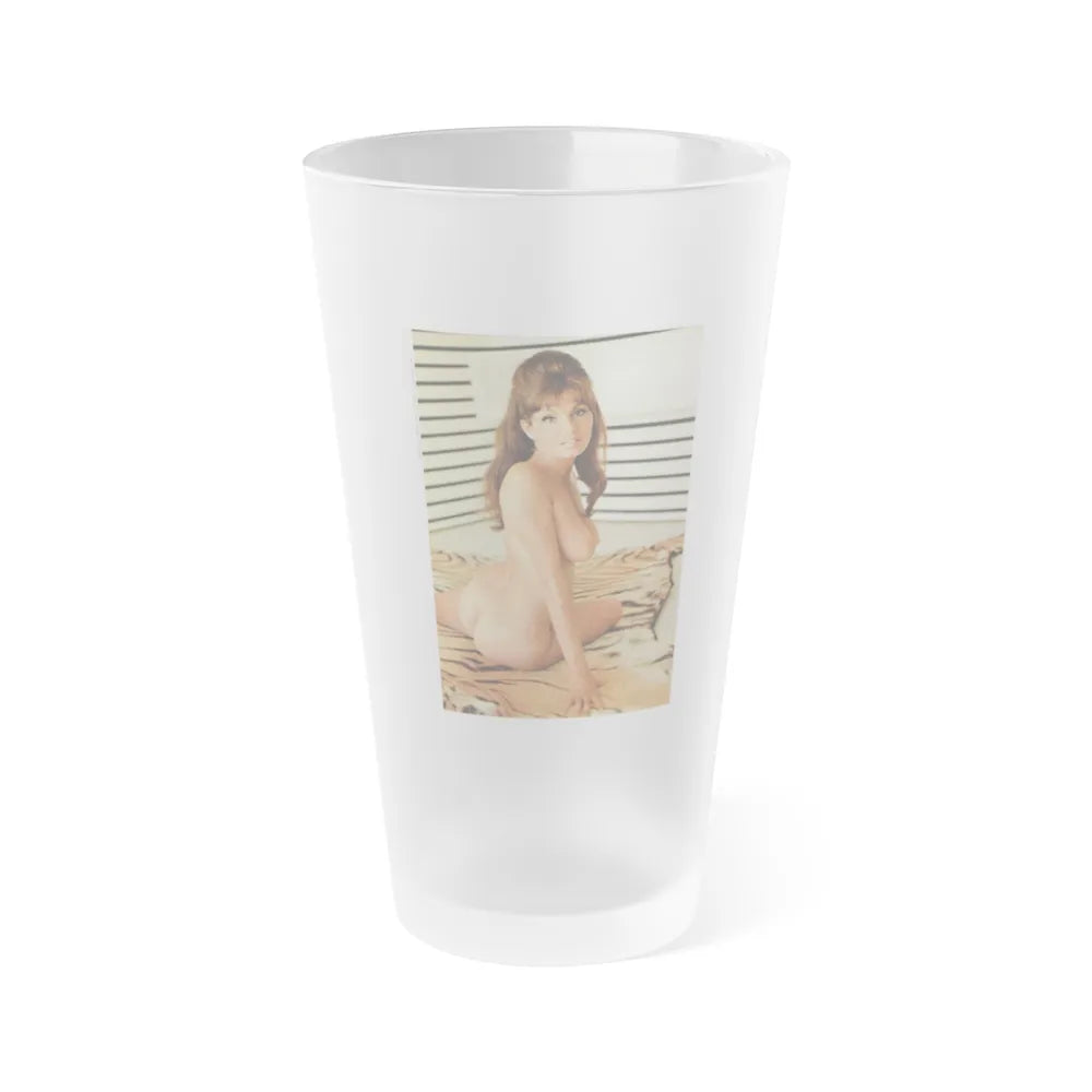 Victoria Vetri #152 (Vintage Female Icon) Frosted Pint Glass 16oz-16oz-Frosted-Go Mug Yourself