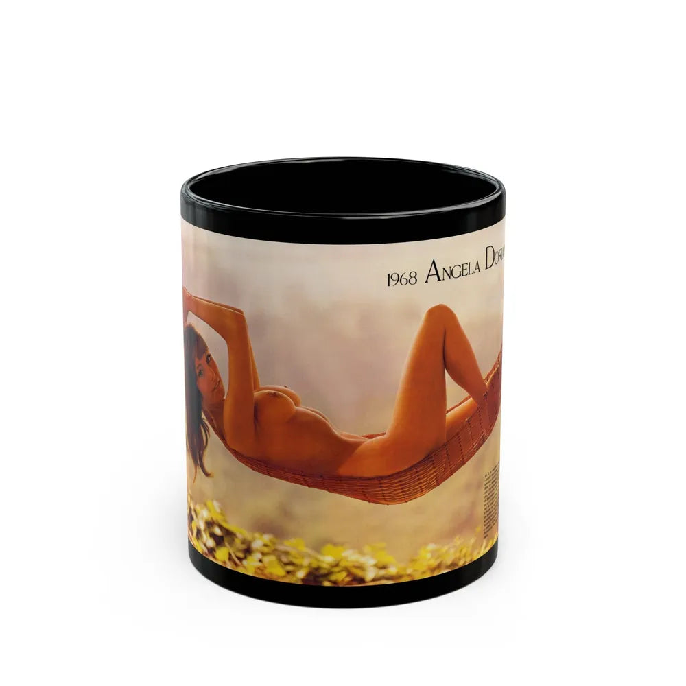 Victoria Vetri #153 (Vintage Female Icon) Black Coffee Mug-11oz-Go Mug Yourself