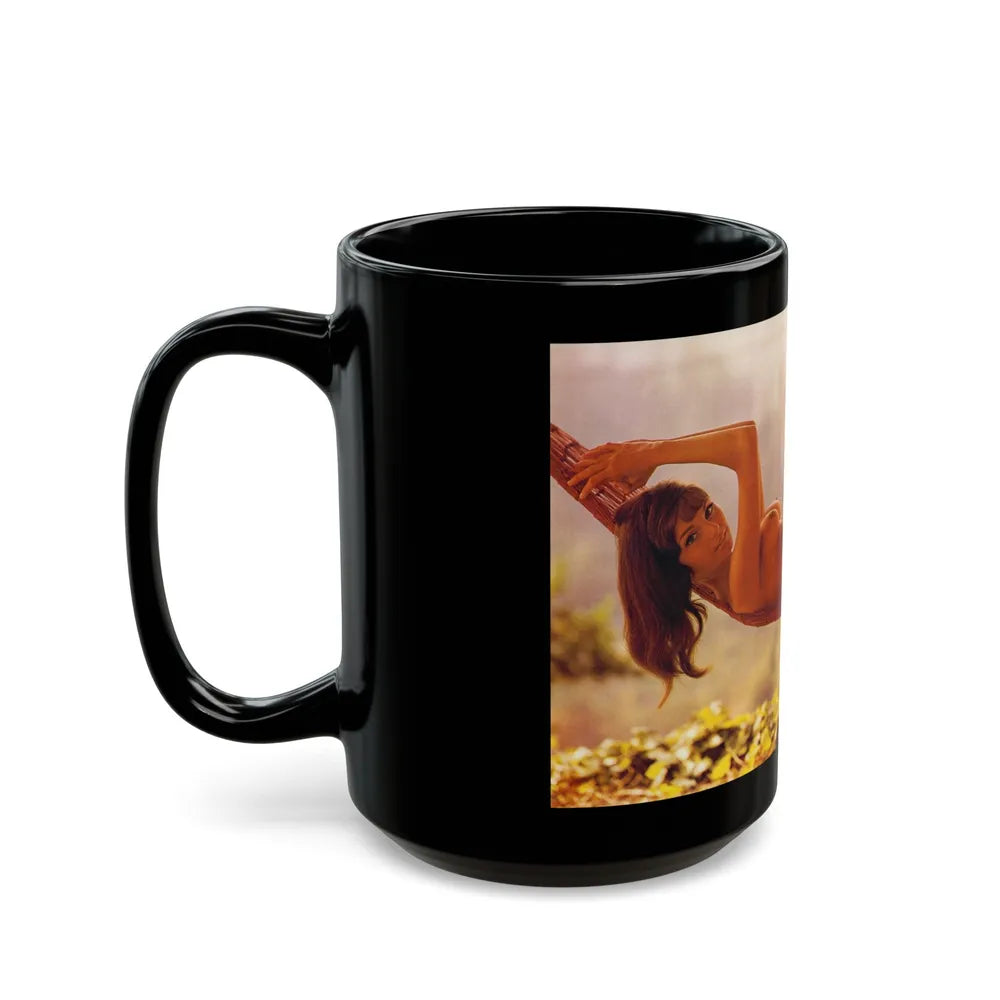 Victoria Vetri #153 (Vintage Female Icon) Black Coffee Mug-Go Mug Yourself