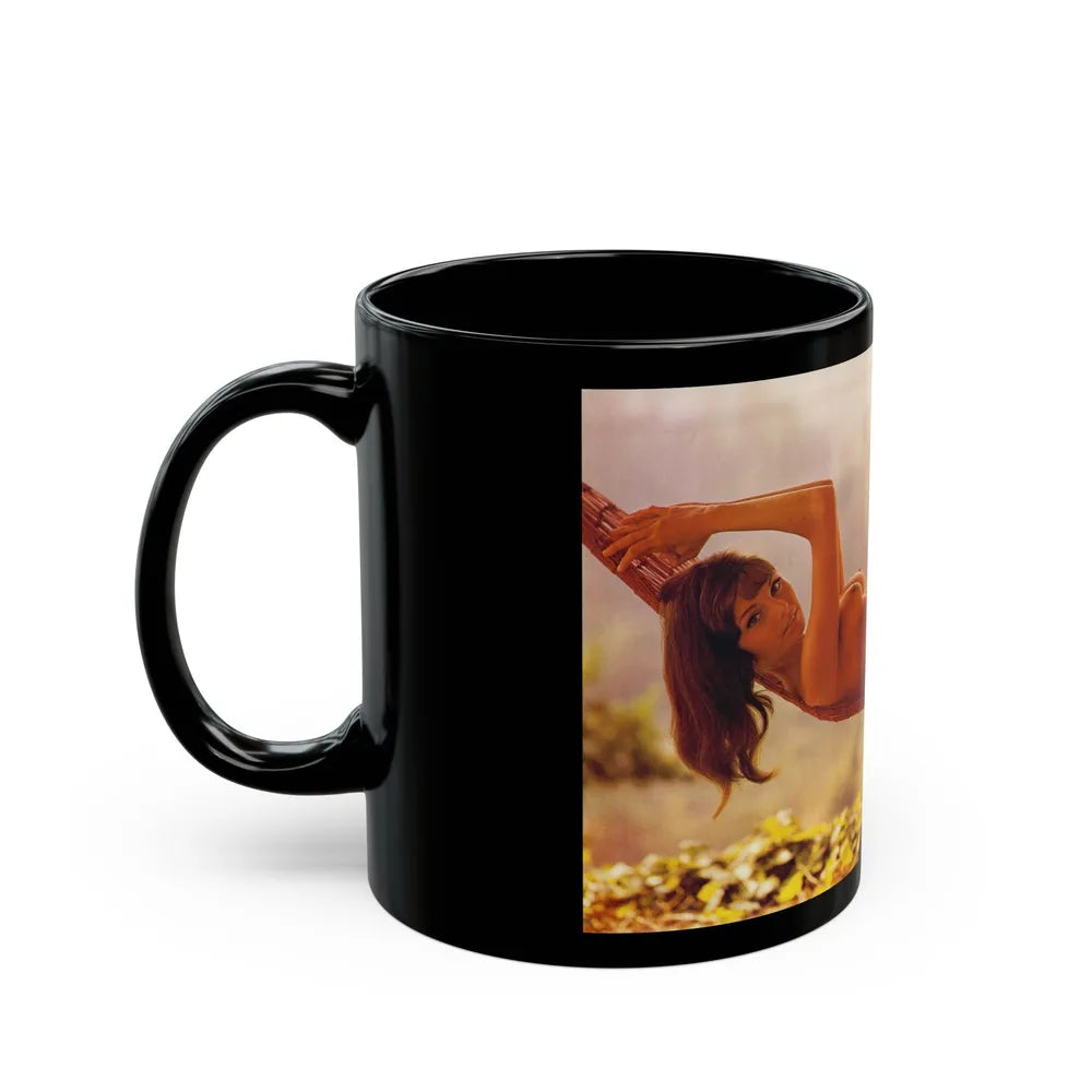 Victoria Vetri #153 (Vintage Female Icon) Black Coffee Mug-Go Mug Yourself