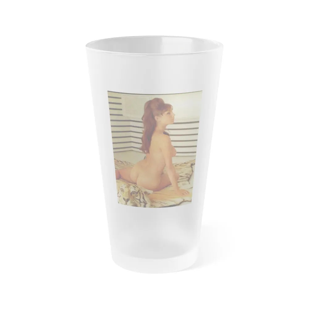 Victoria Vetri #154 (Vintage Female Icon) Frosted Pint Glass 16oz-16oz-Frosted-Go Mug Yourself