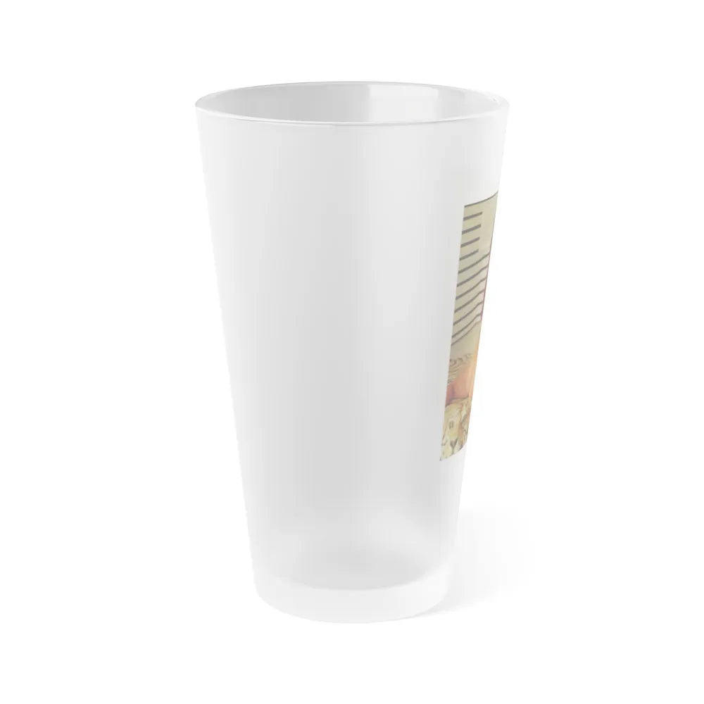 Victoria Vetri #154 (Vintage Female Icon) Frosted Pint Glass 16oz-Go Mug Yourself