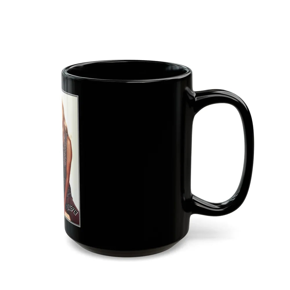 Victoria Vetri #29 (Vintage Female Icon) Black Coffee Mug-Go Mug Yourself