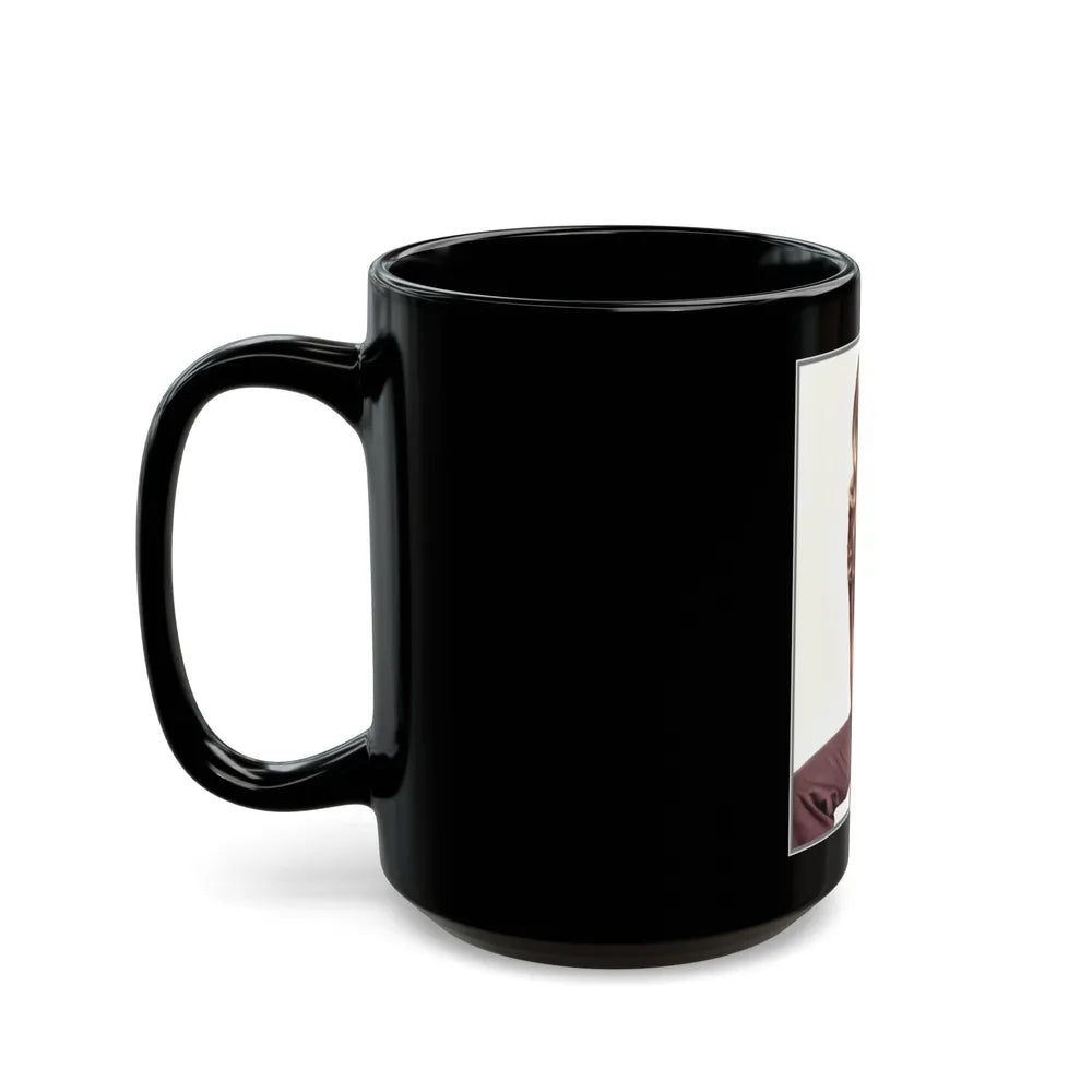 Victoria Vetri #29 (Vintage Female Icon) Black Coffee Mug-Go Mug Yourself