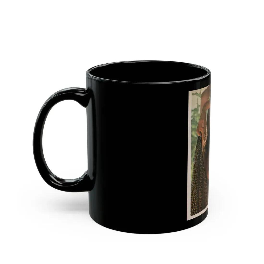 Victoria Vetri #51 - Playboy Mag. May '68 - 1 Photo - Partially Topless (Vintage Female Icon) Black Coffee Mug - Go Mug Yourself