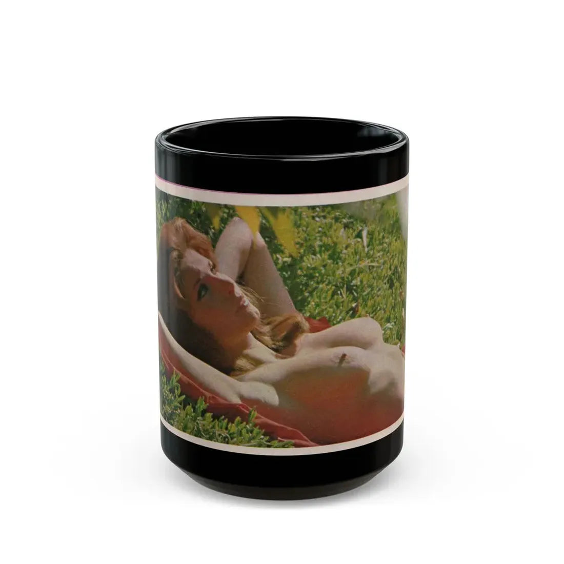 Victoria Vetri #52 - Playboy Mag. May '68 - 1 Topless Photo (Vintage Female Icon) Black Coffee Mug 15oz - Go Mug Yourself