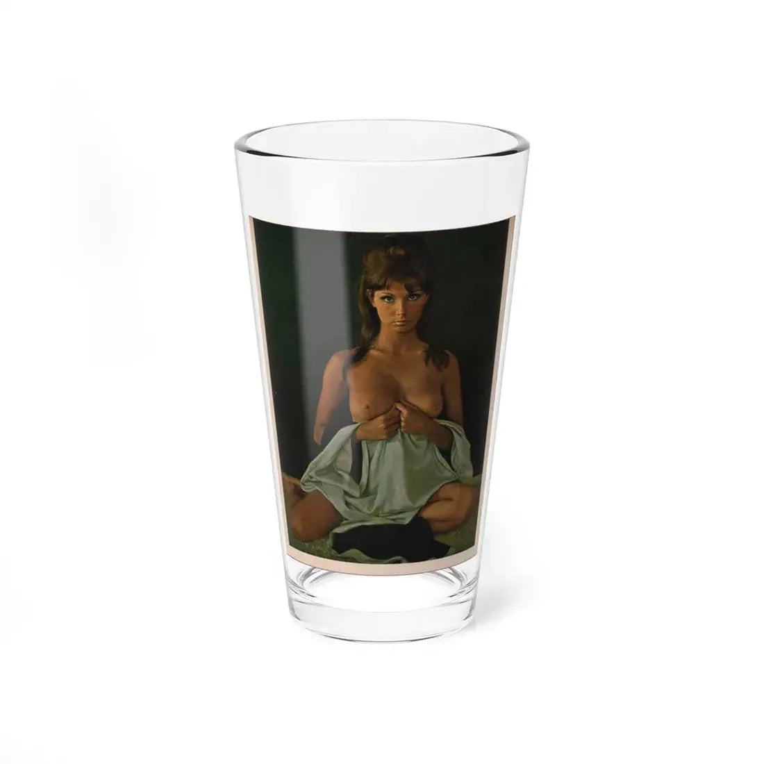 Victoria Vetri #54 - Playboy Mag. May '68 - 1 Topless Photo (Vintage Female Icon) Pint Glass 16oz 16oz - Go Mug Yourself