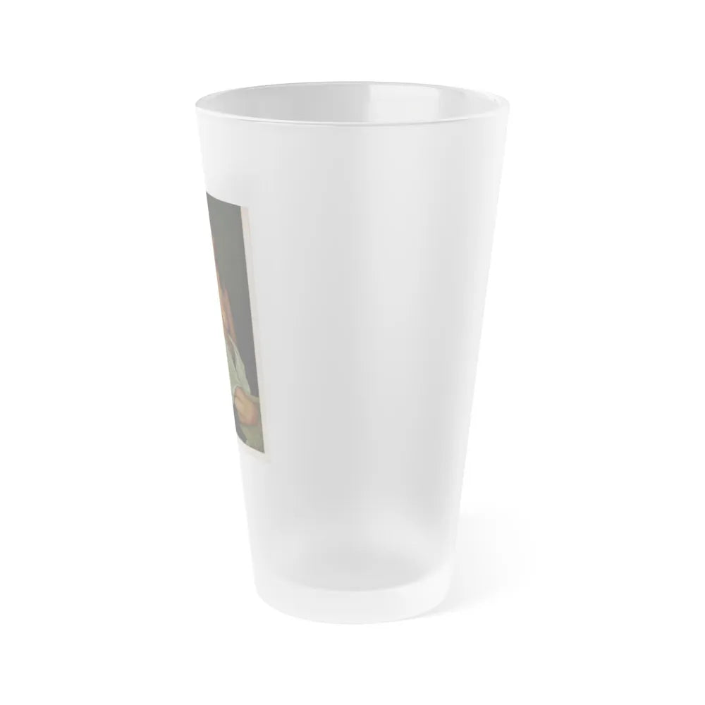 Victoria Vetri #54 - Playboy Mag. May '68 - 1 Topless Photo (Vintage Female Icon) Frosted Pint Glass 16oz-Go Mug Yourself